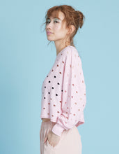 画像をギャラリービューアに読み込む, Perforated short knit top / PINK