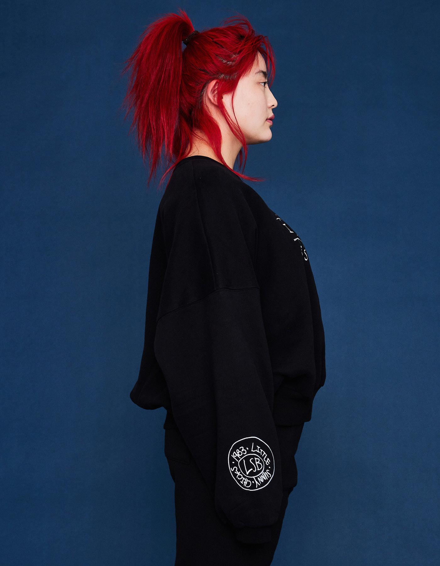 STRANGER THINGS × little sunny bite Sweat top / BLACK