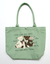 画像をギャラリービューアに読み込む, little sunny bite と pink house Bear message tote bag / HAKKA