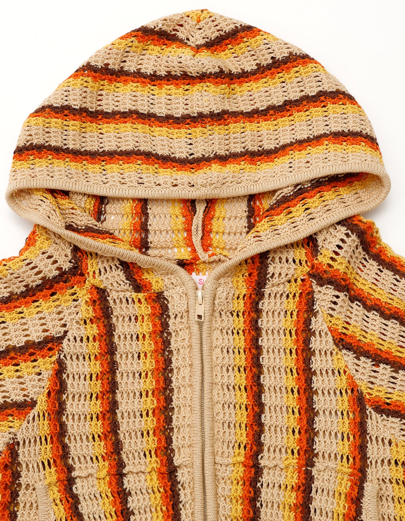 Knitting hoodie / BEIGE