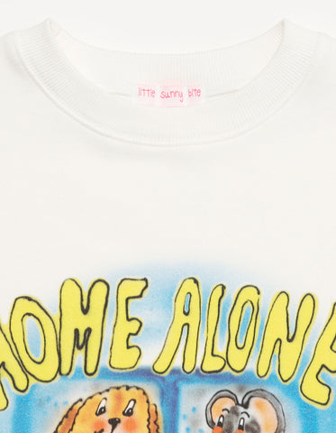 little sunny bite x anna hofmann Home alone sweat top / WHITE