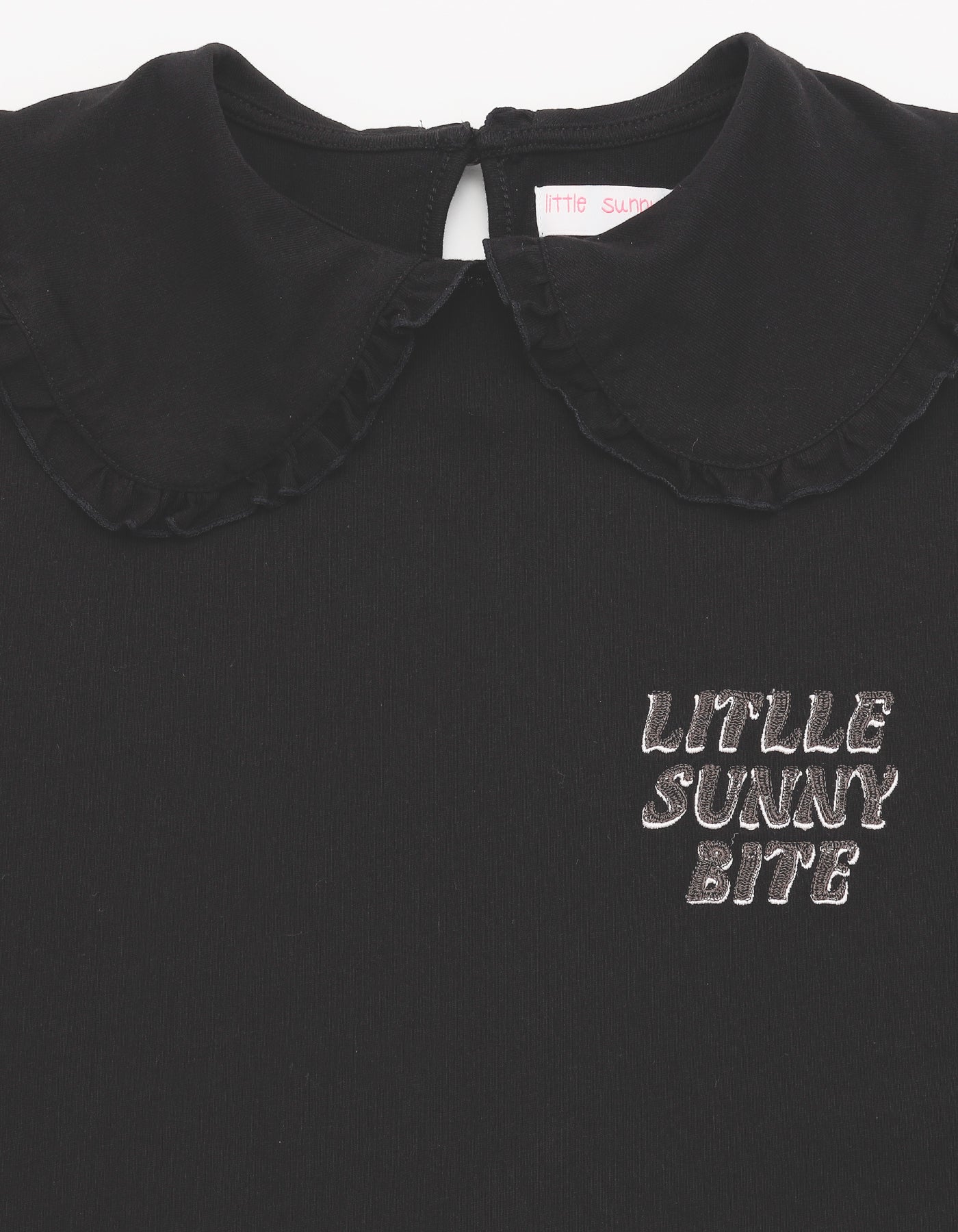 little sunny bite (リトルサニーバイト)Frill collar long tee dress