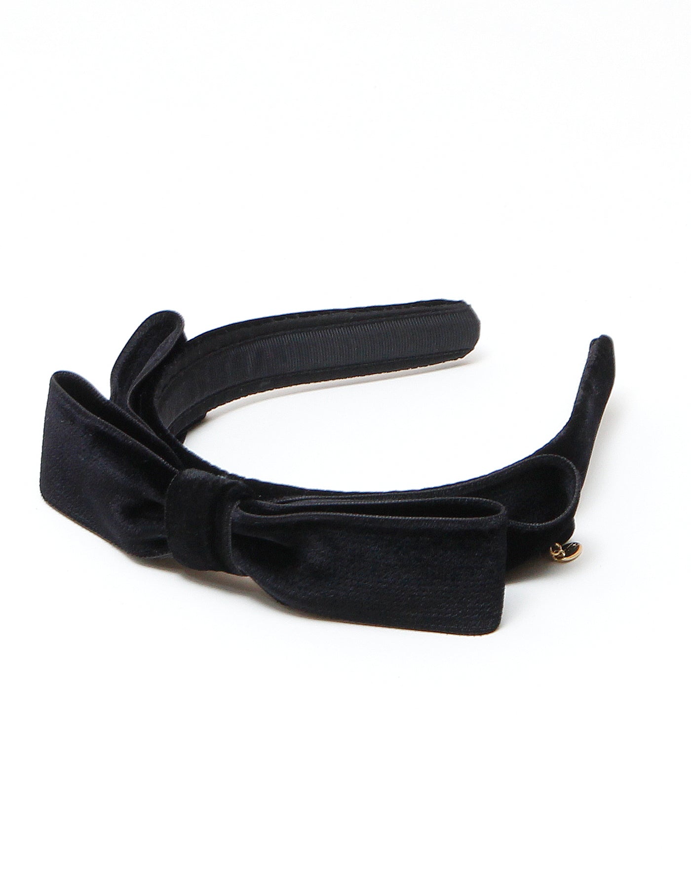 little sunny bite と pink house Ribbon headband / BLACK