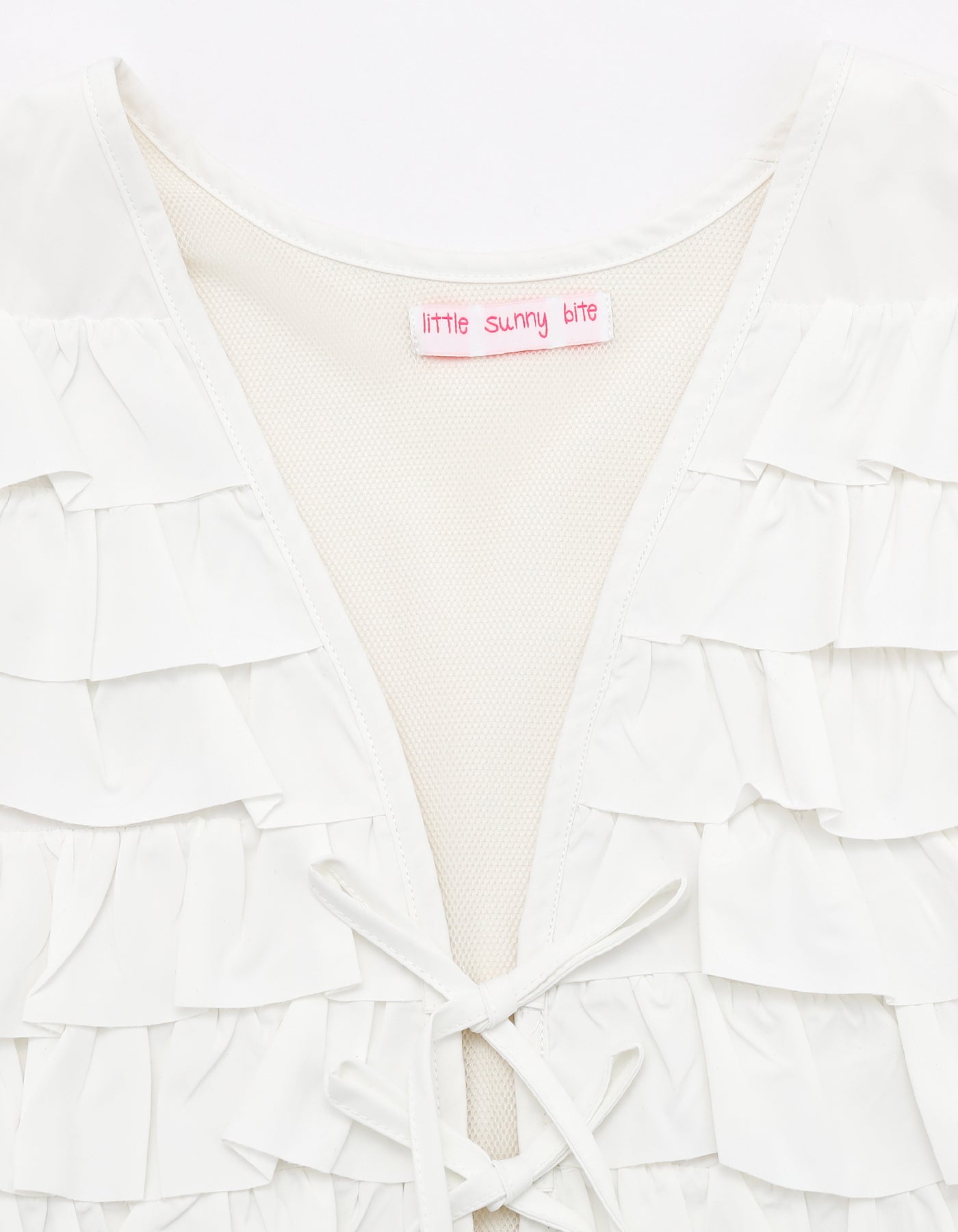 Frill vest / WHITE
