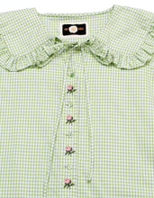 画像をギャラリービューアに読み込む, little sunny bite と pink house Check blouse / GREEN