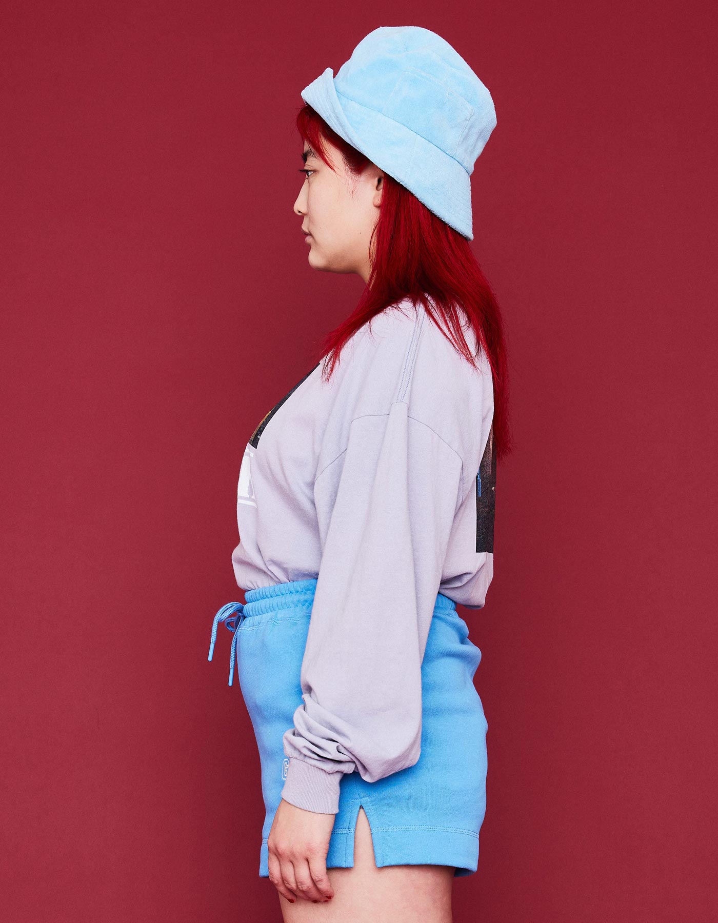STRANGER THINGS × little sunny bite Eleven Long tee / BLUE