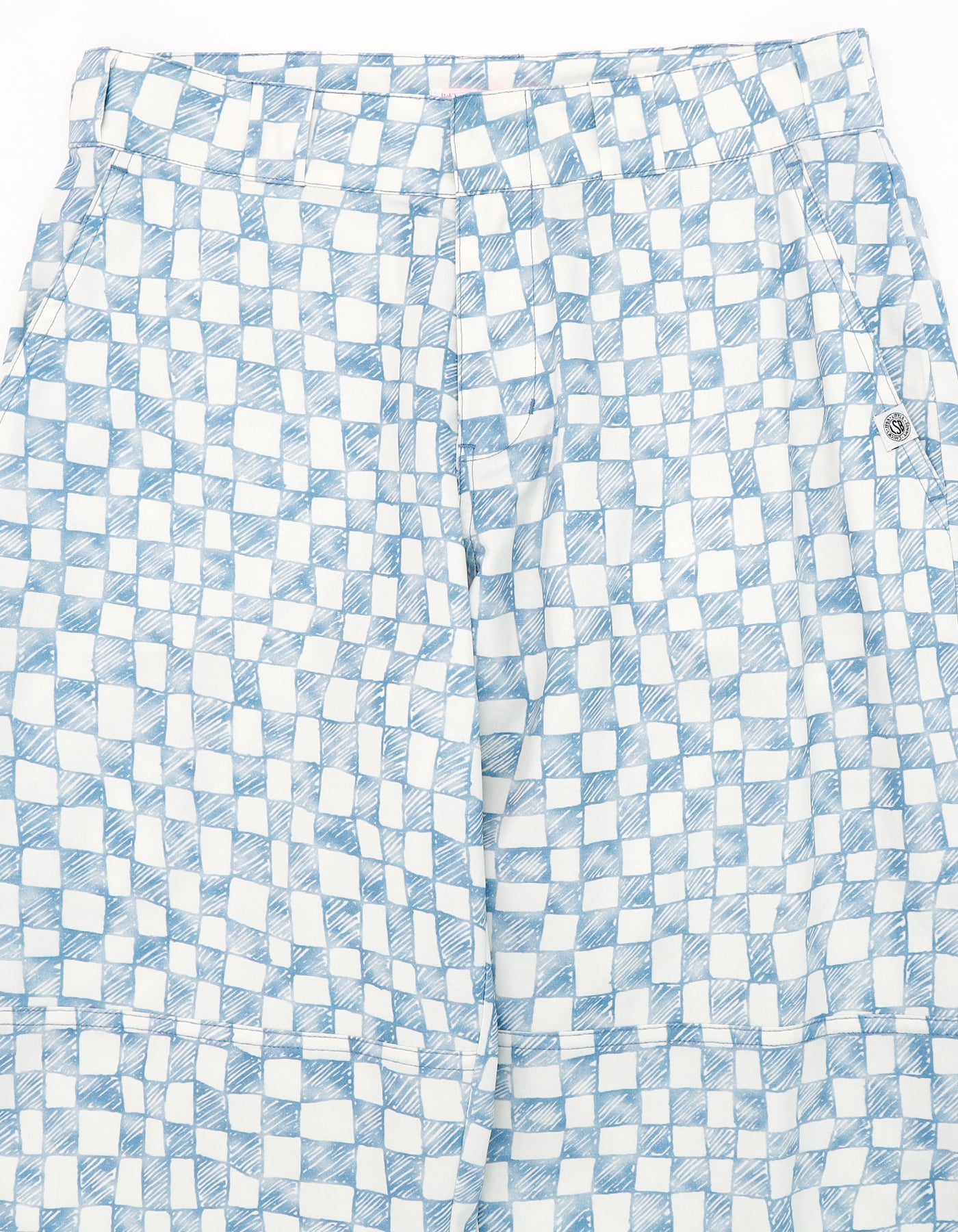 Checker pants / BLUE