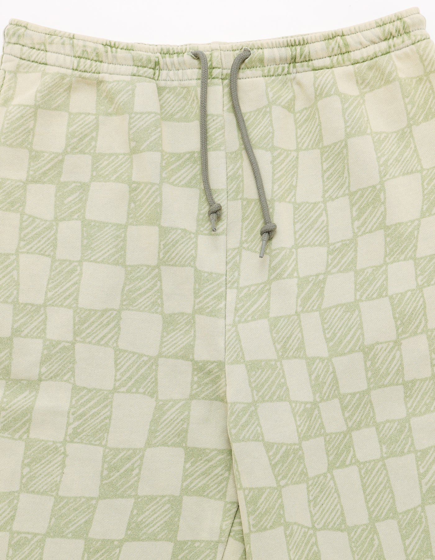 Checker sweat pants / GREEN