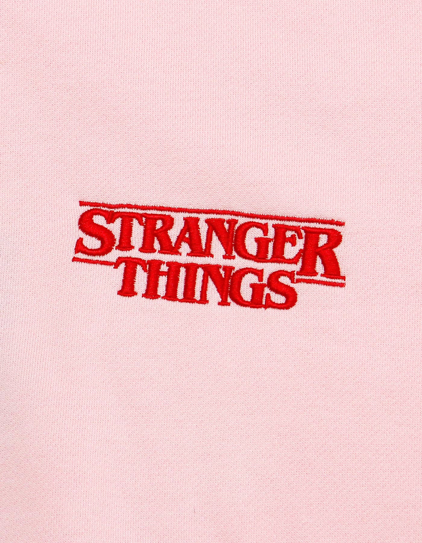 STRANGER THINGS × little sunny bite Logo hoodie / PINK