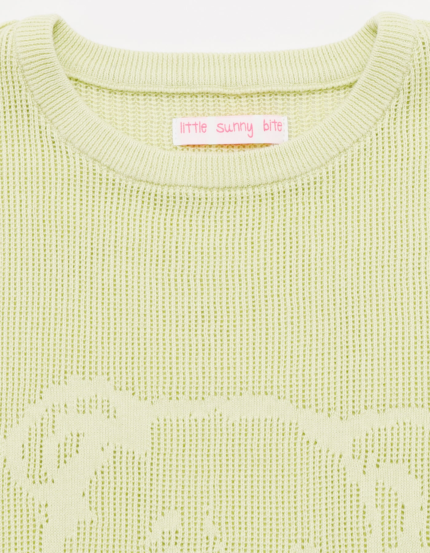 little sunny bite (リトルサニーバイト)Bear knit top / GREEN