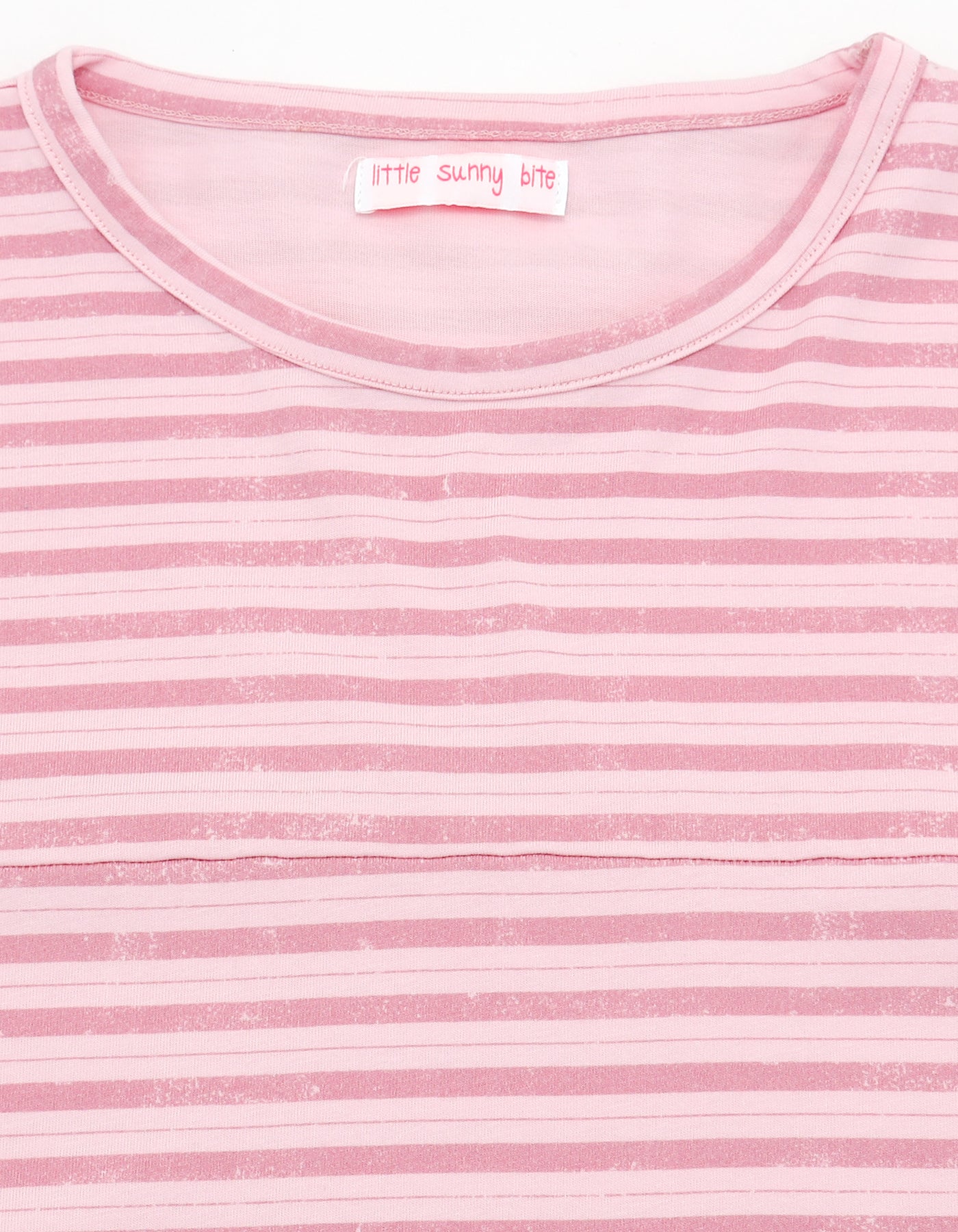 Little Sunny Bite】Stripe big long tee-