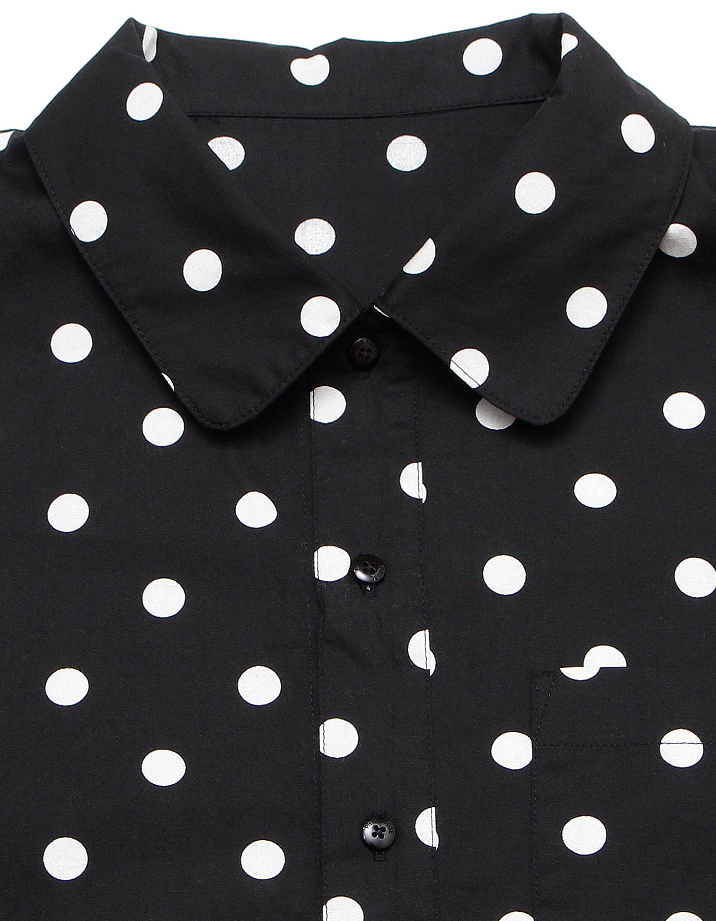 little sunny bite と pink house Coin dot shirts / BLACK
