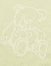 画像をギャラリービューアに読み込む, Bear knit top / GREEN
