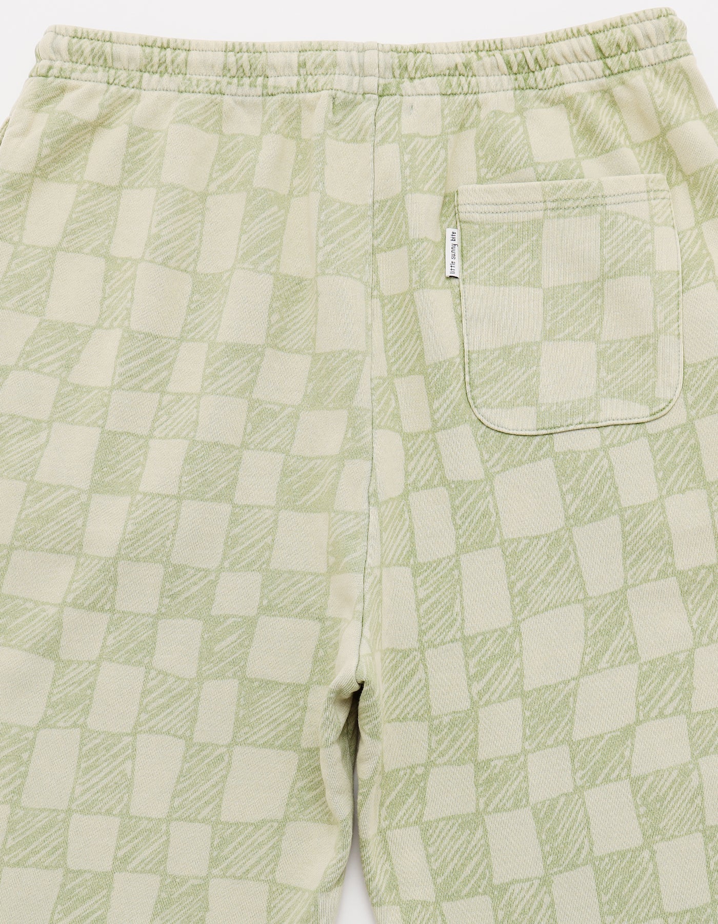 Checker sweat pants / GREEN