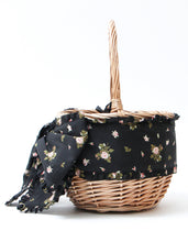 画像をギャラリービューアに読み込む, little sunny bite と pink house Ribbon basket bag / BLACK