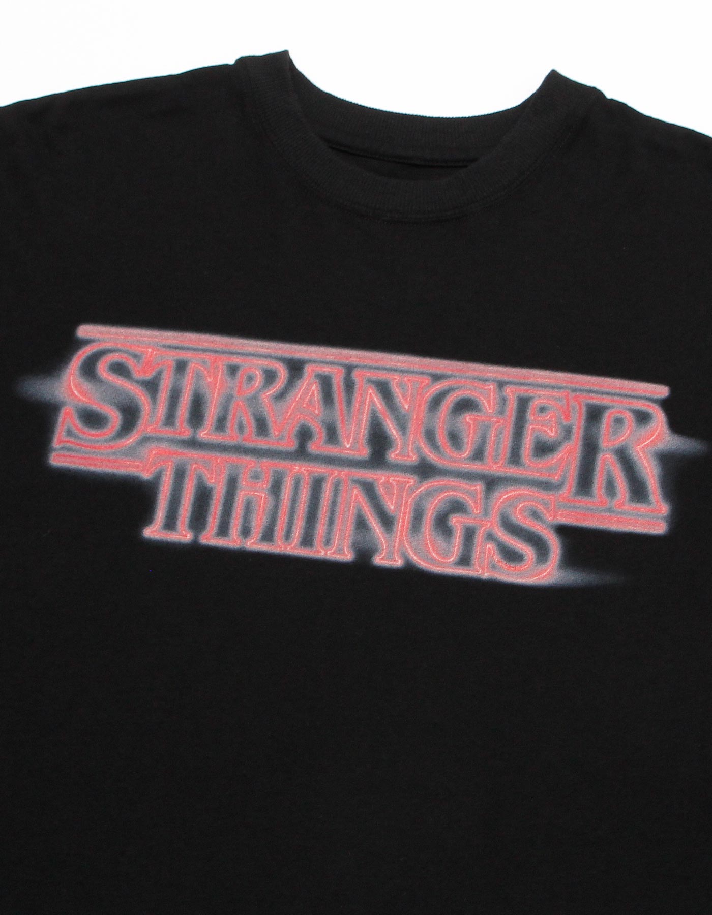 STRANGER THINGS × little sunny bite Logo long tee / BLACK