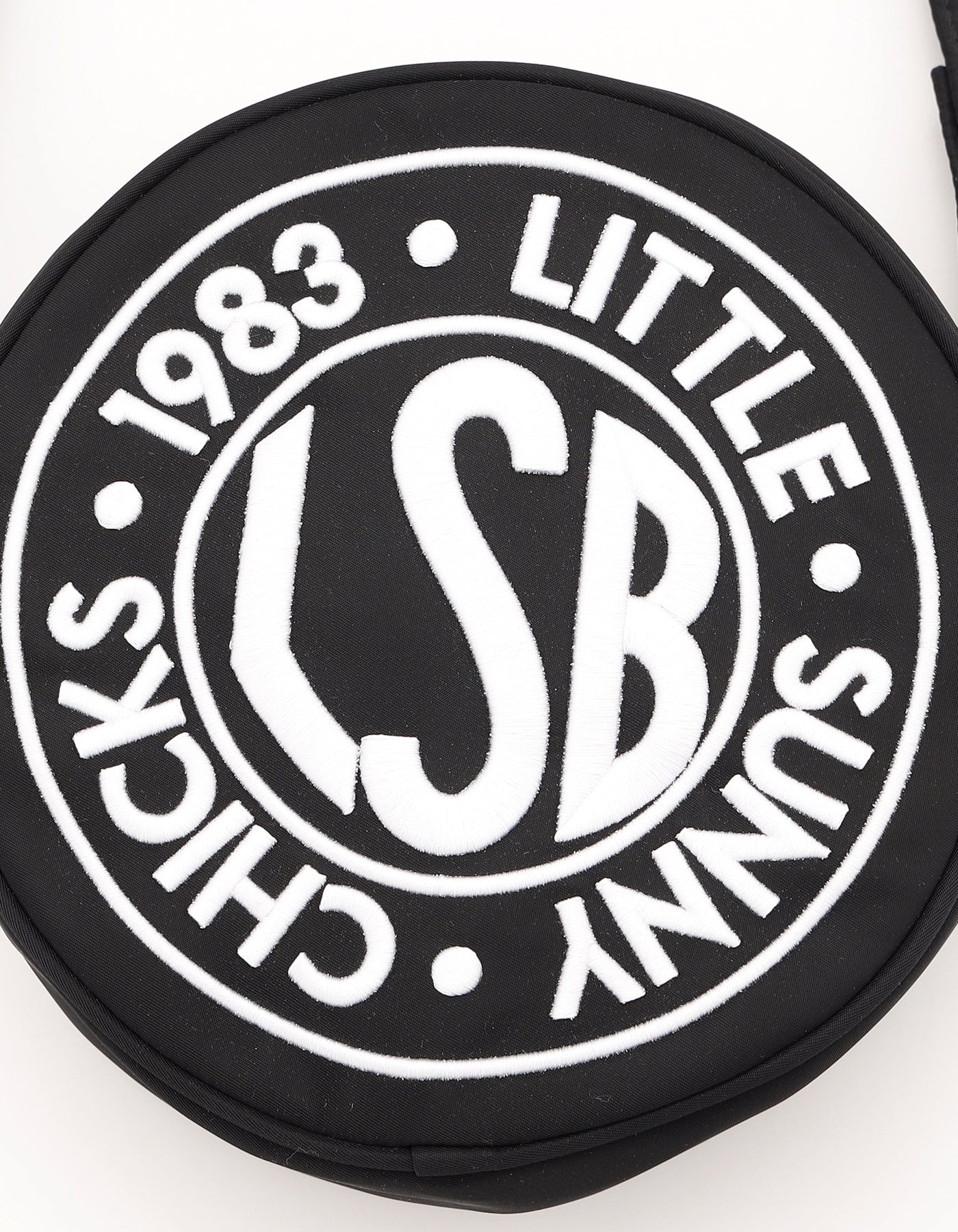 LSB logo nylon shoulder bag / BLACK