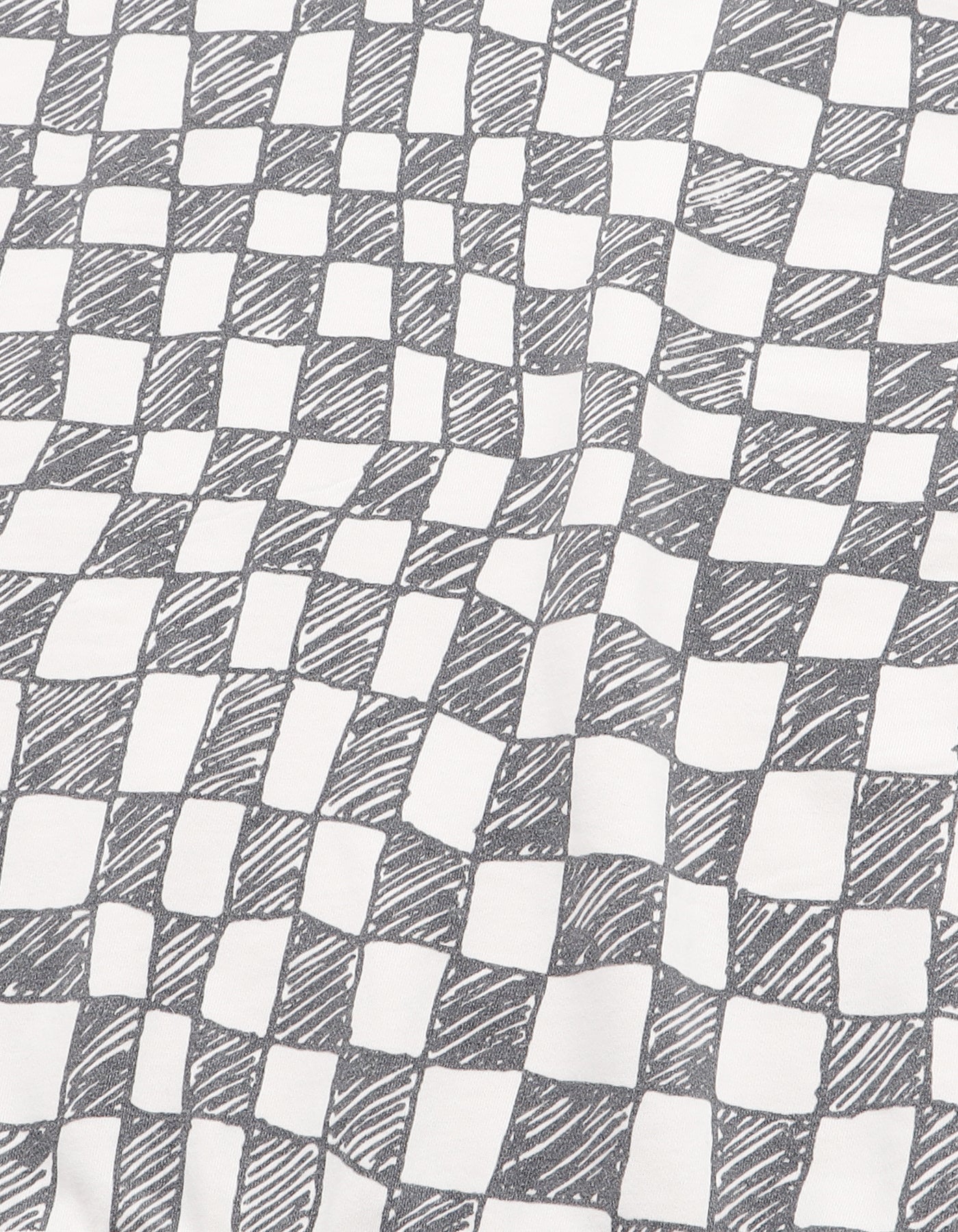 Checker sweat top / WHITE