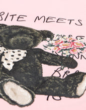 画像をギャラリービューアに読み込む, little sunny bite と pink house Bear message big tee / PINK