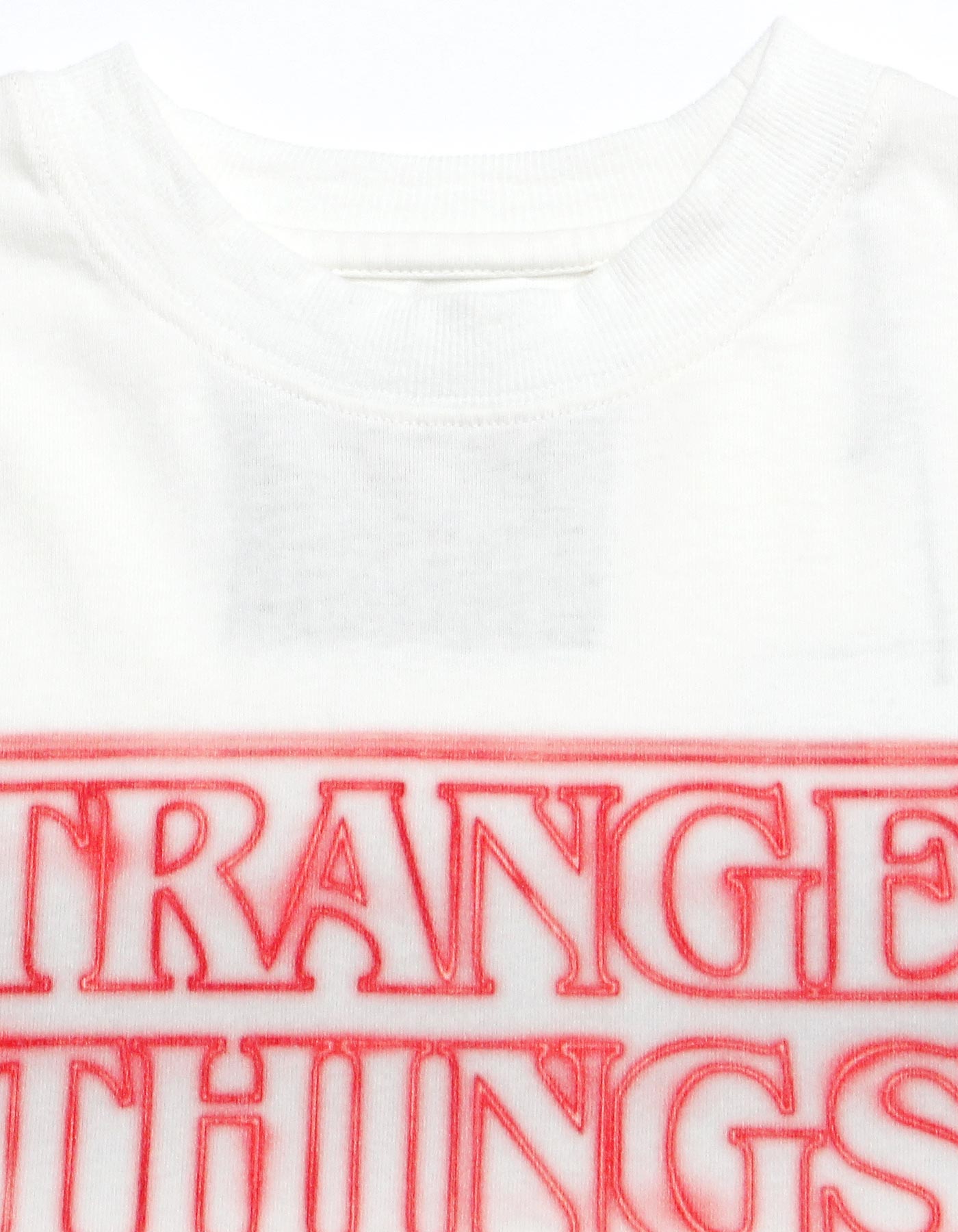 STRANGER THINGS × little sunny bite Logo long tee / WHITE