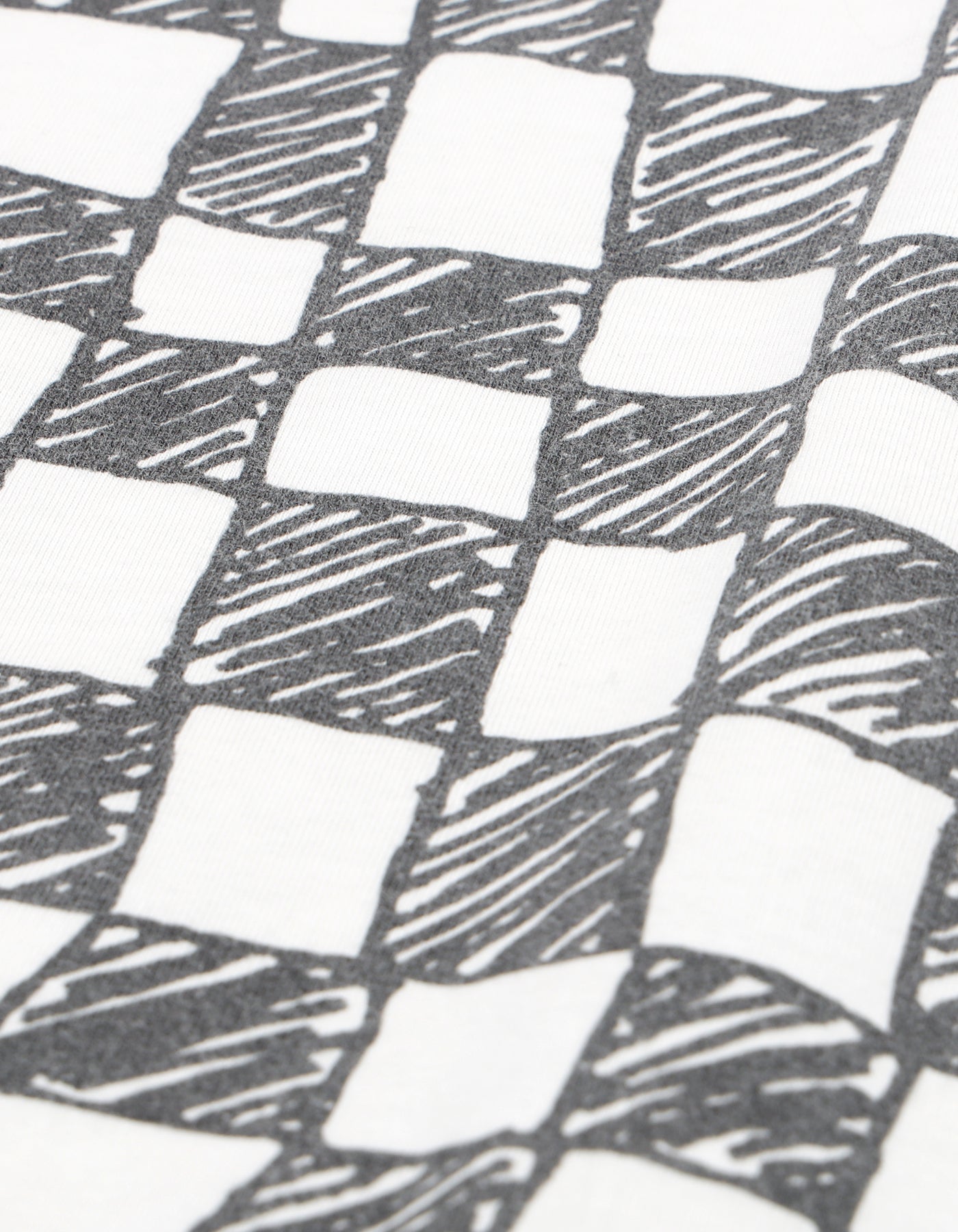 Checker big tee / BLACK