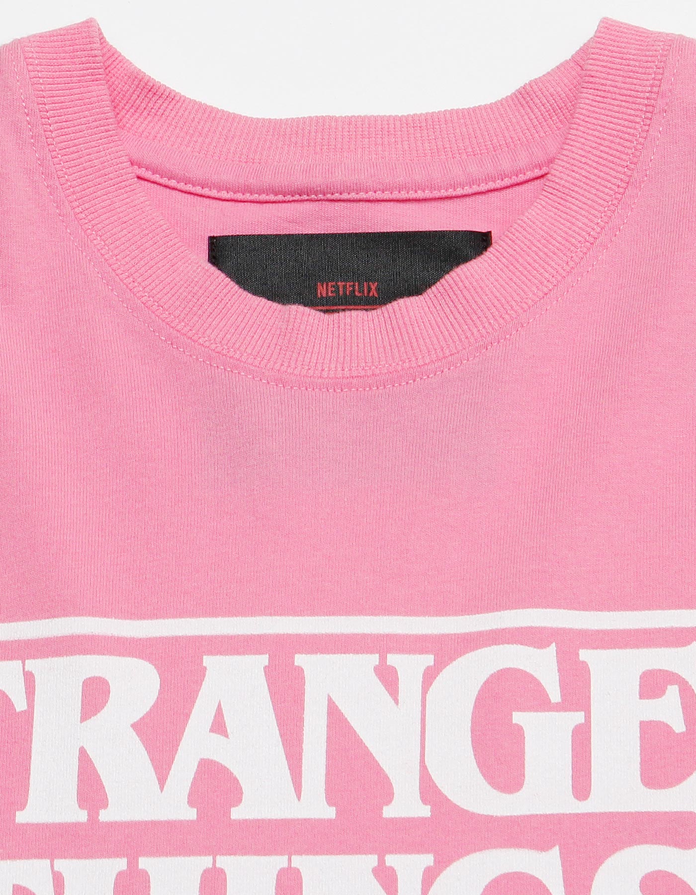 STRANGER THINGS × little sunny bite Photo long tee / PINK
