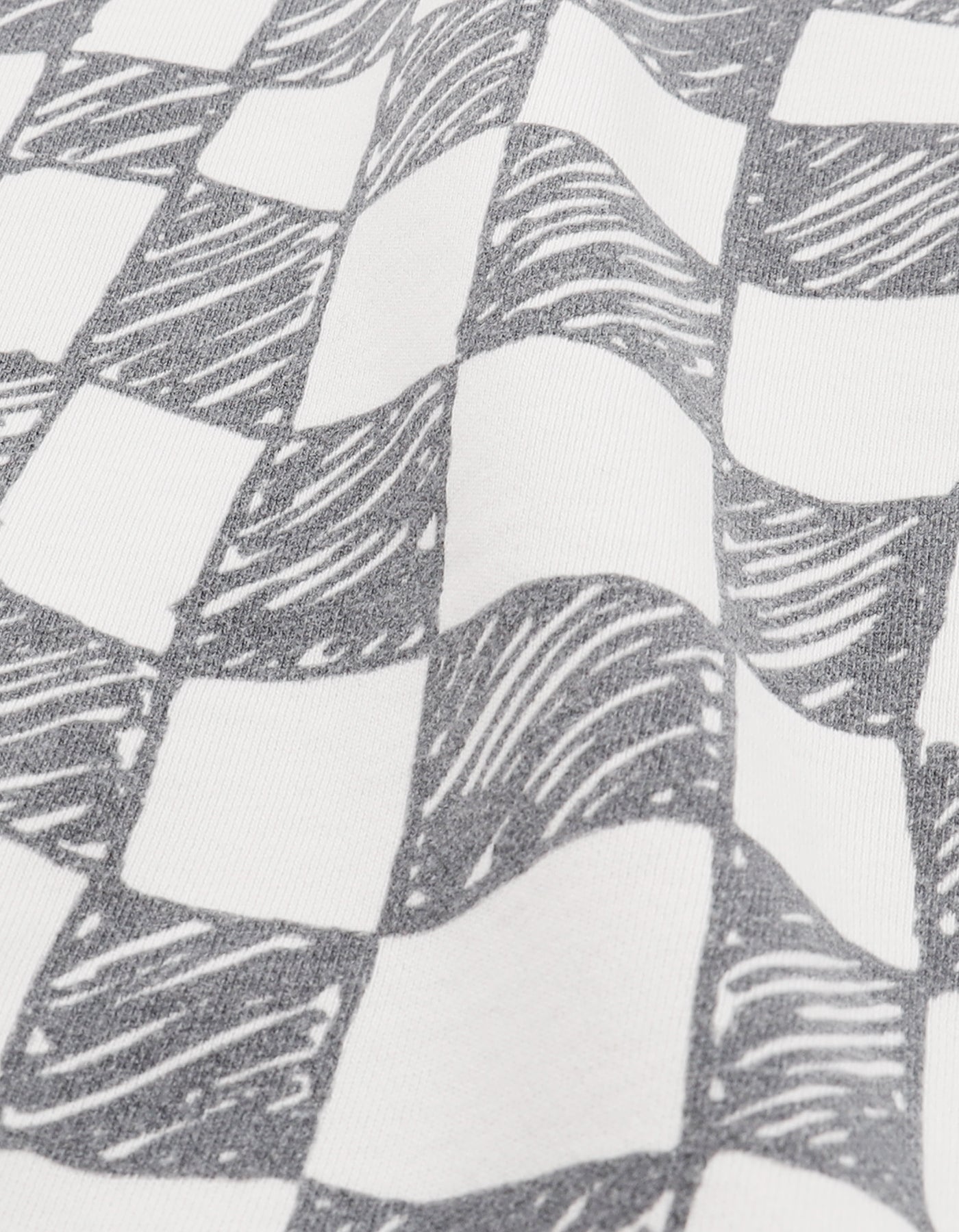 Checker sweat top / WHITE