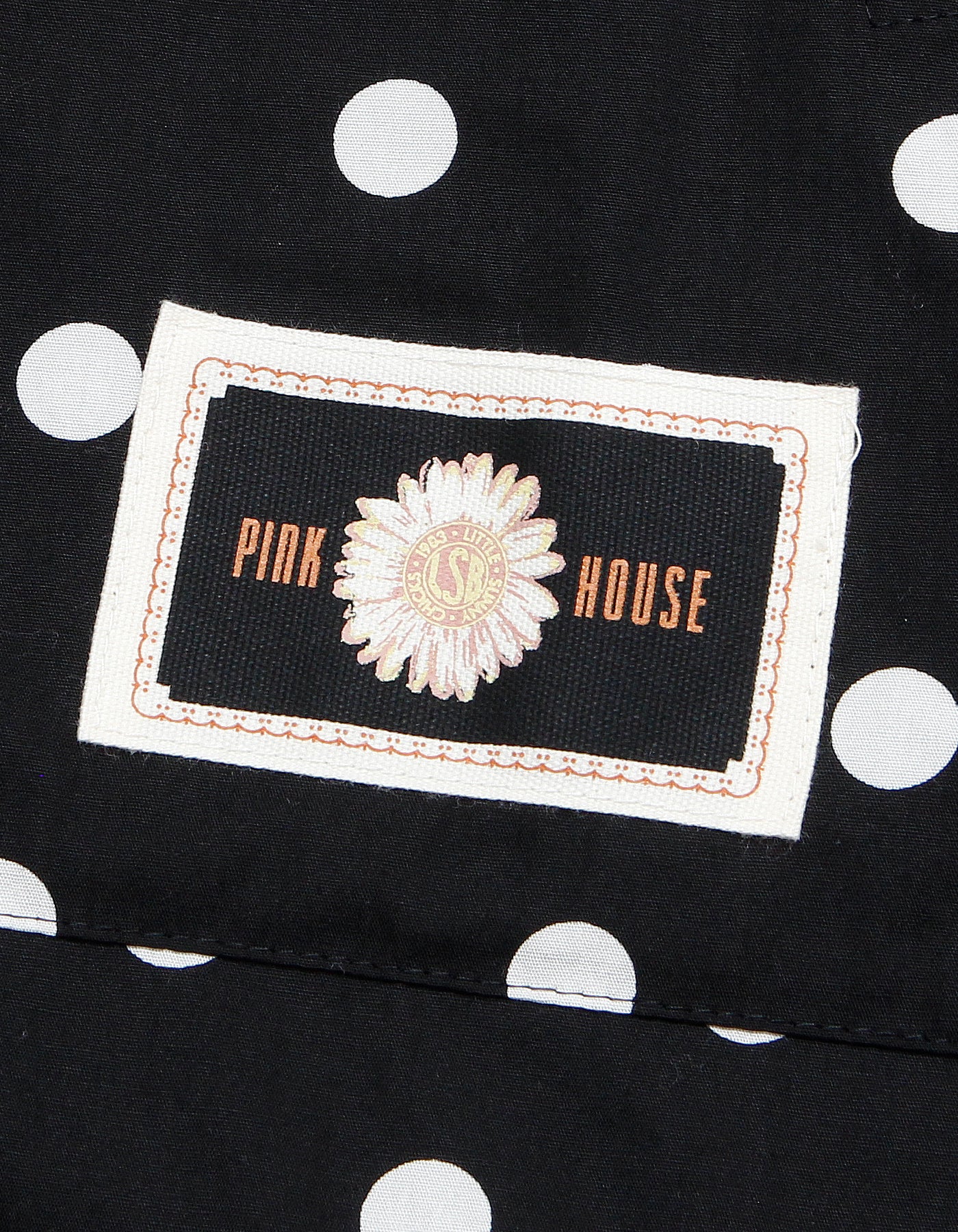 little sunny bite と pink house Coin dot hoodie / BLACK
