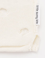 画像をギャラリービューアに読み込む, Perforated short knit top / WHITE