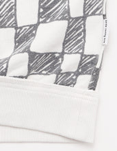 画像をギャラリービューアに読み込む, Checker sweat top / WHITE