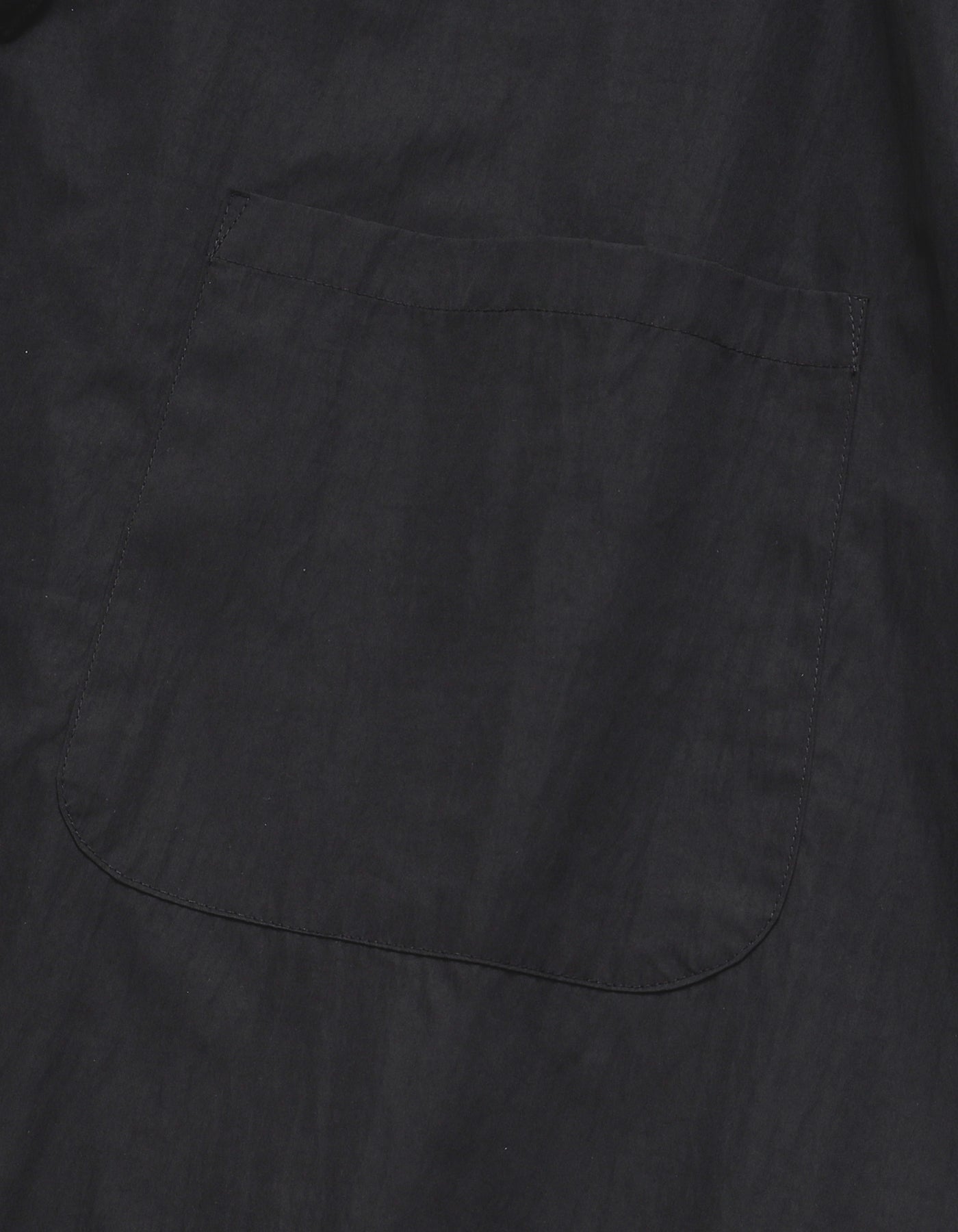 Nylon long ribbon jacket / BLACK