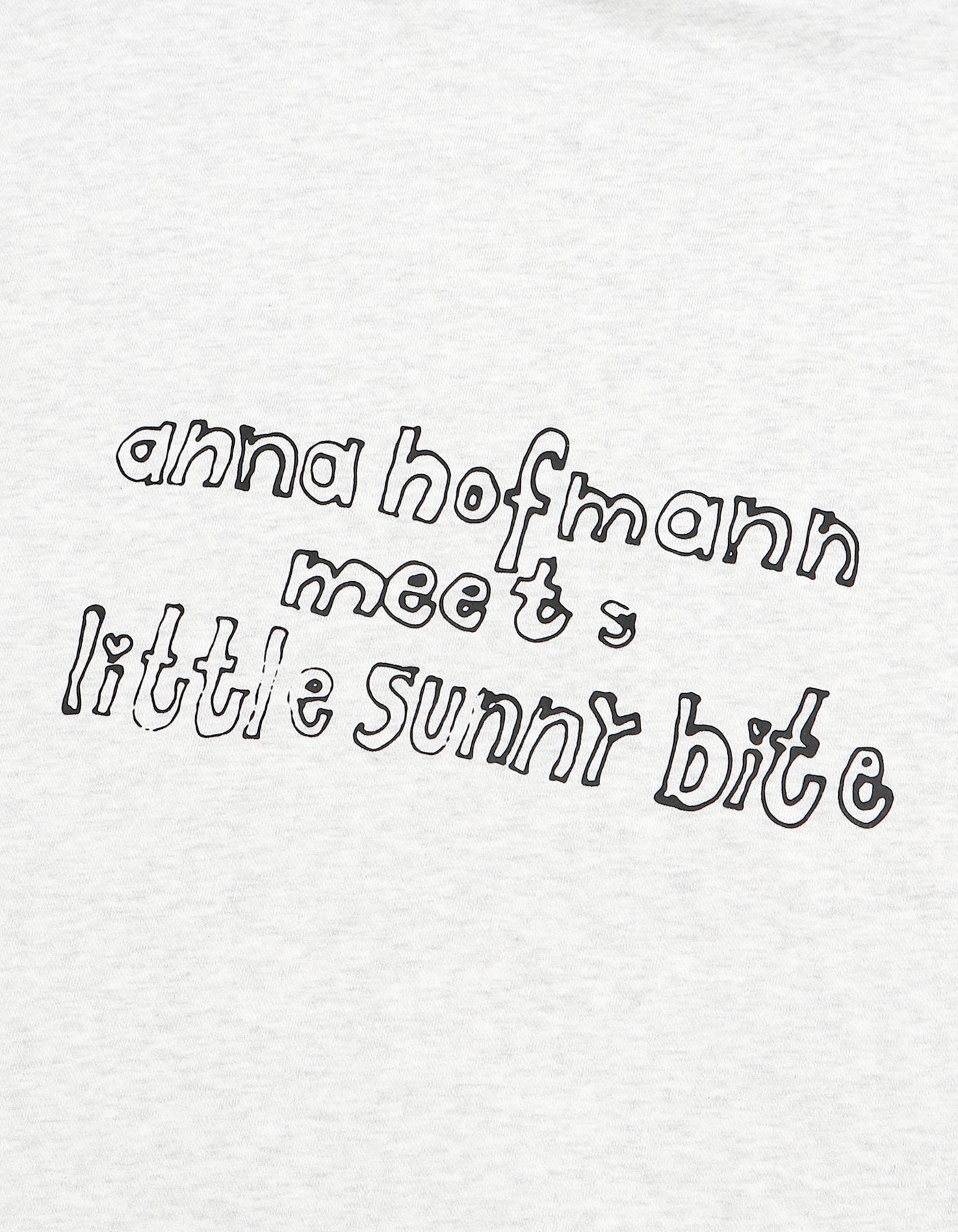 little sunny bite x anna hofmann Bear hoodie / WHITE