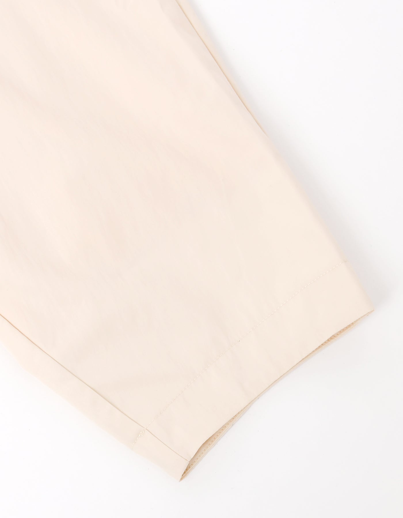Nylon long ribbon jacket / WHITE