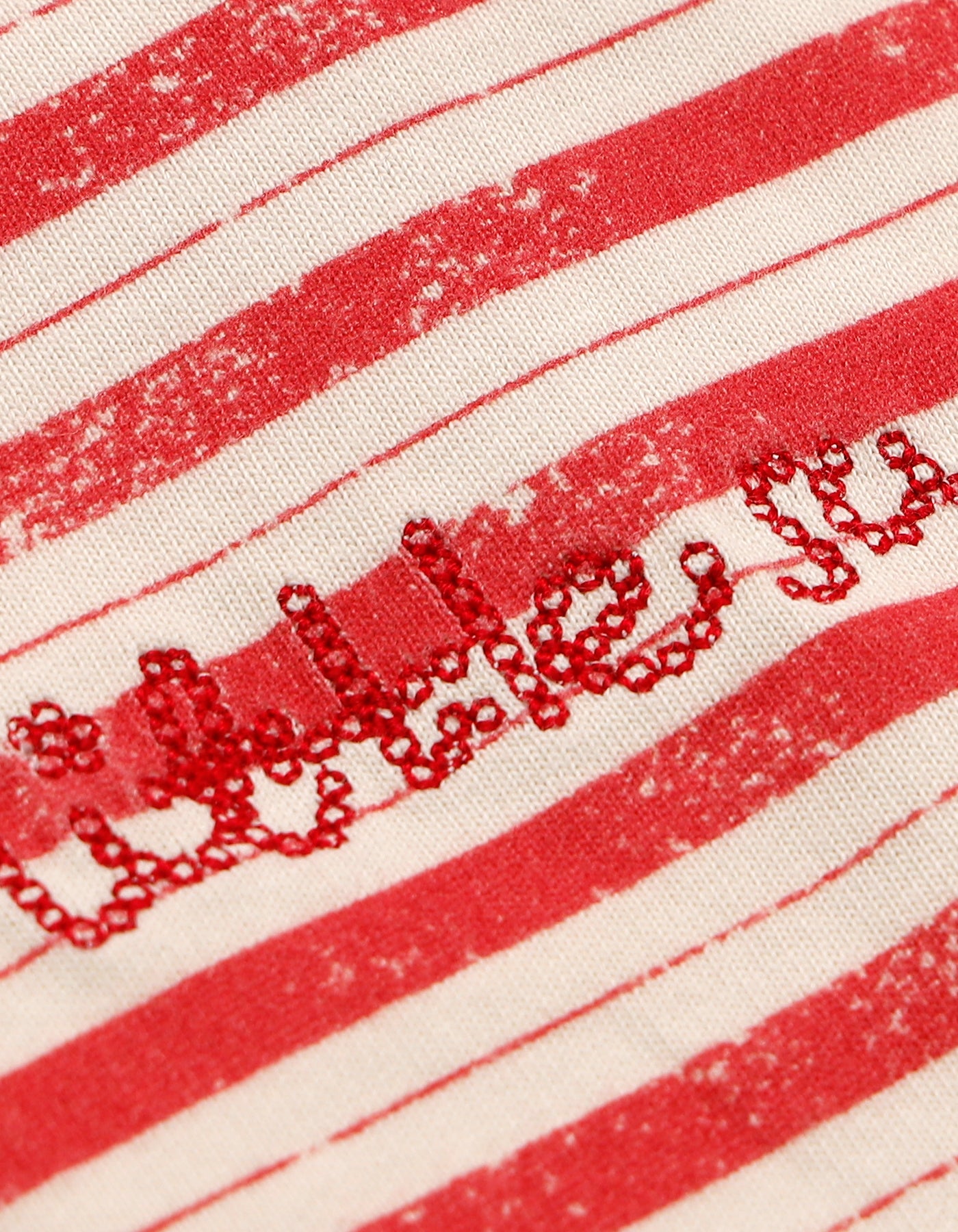 little sunny bite (リトルサニーバイト)Stripe big long tee / RED