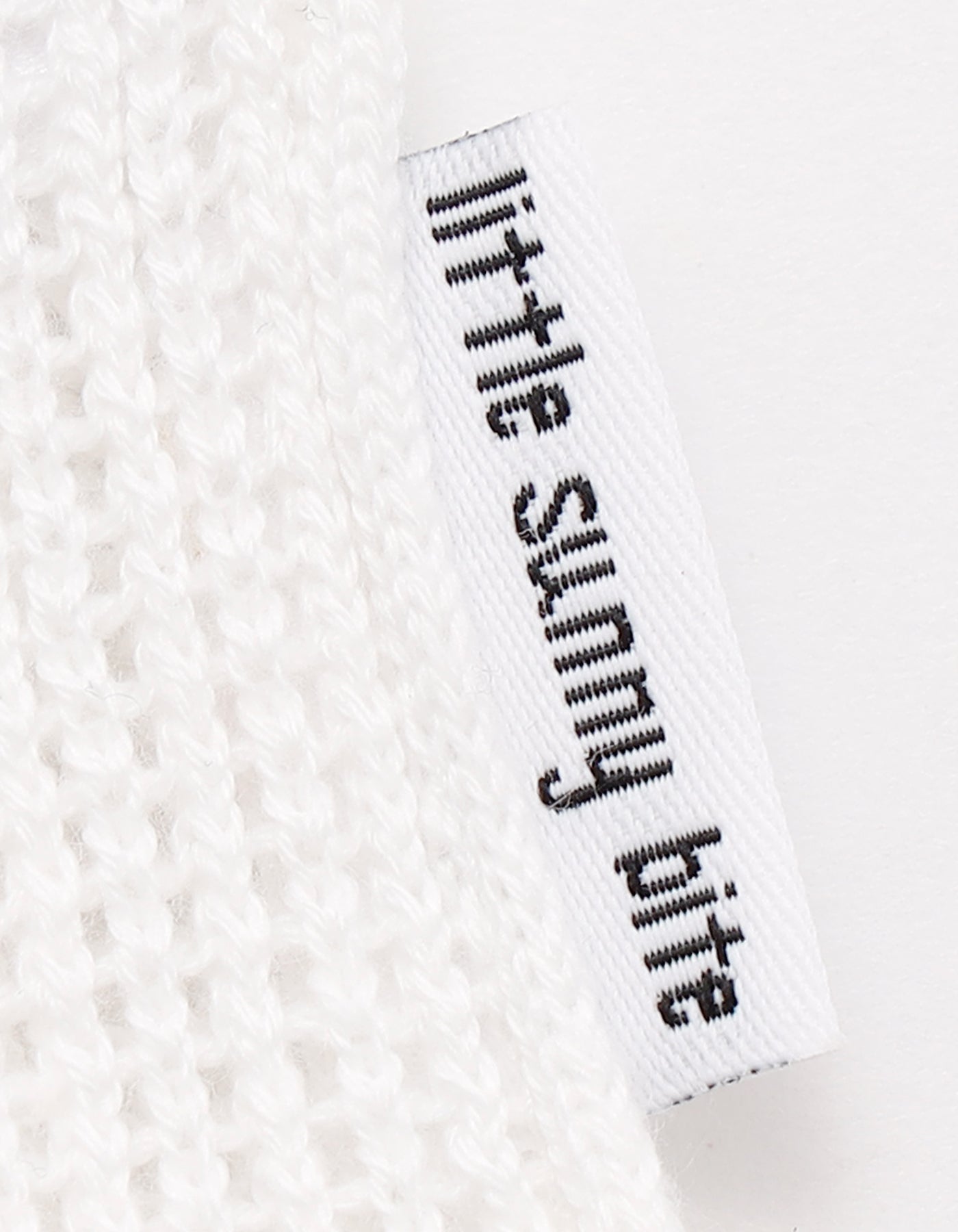 Bear knit top / WHITE