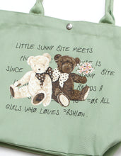 画像をギャラリービューアに読み込む, little sunny bite と pink house Bear message tote bag / HAKKA