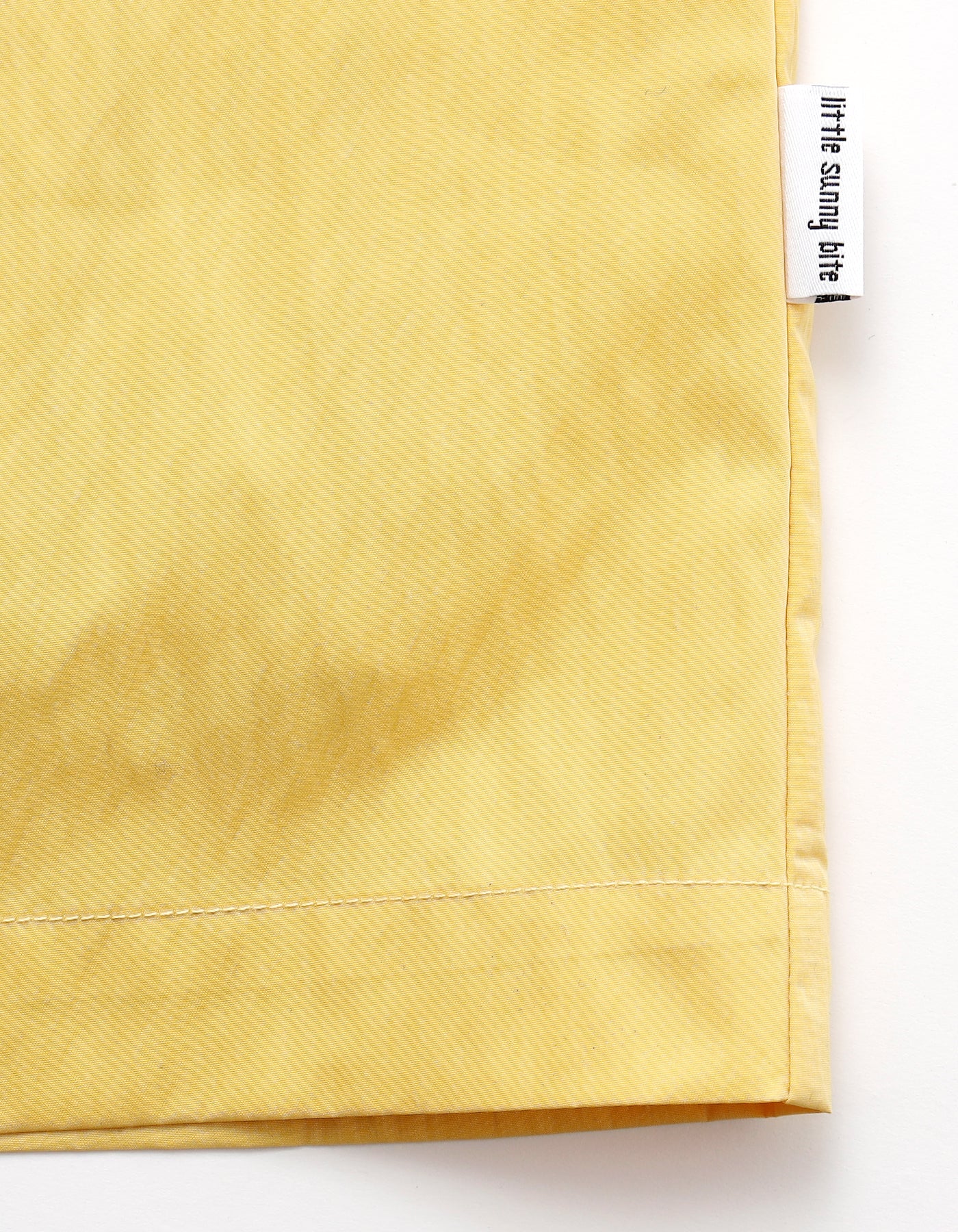 Nylon long ribbon jacket / YELLOW