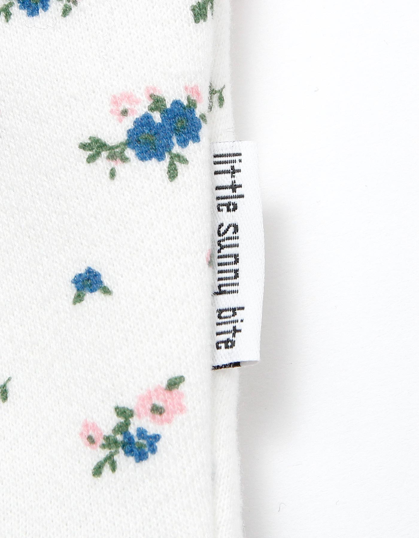 STRANGER THINGS × little sunny bite Will flower print hoodie / WHITE