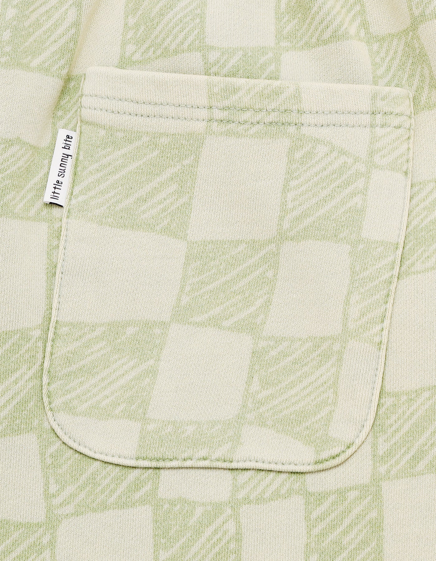 Checker sweat pants / GREEN