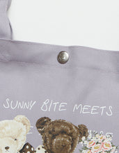 画像をギャラリービューアに読み込む, little sunny bite と pink house Bear message tote bag / LAVENDER