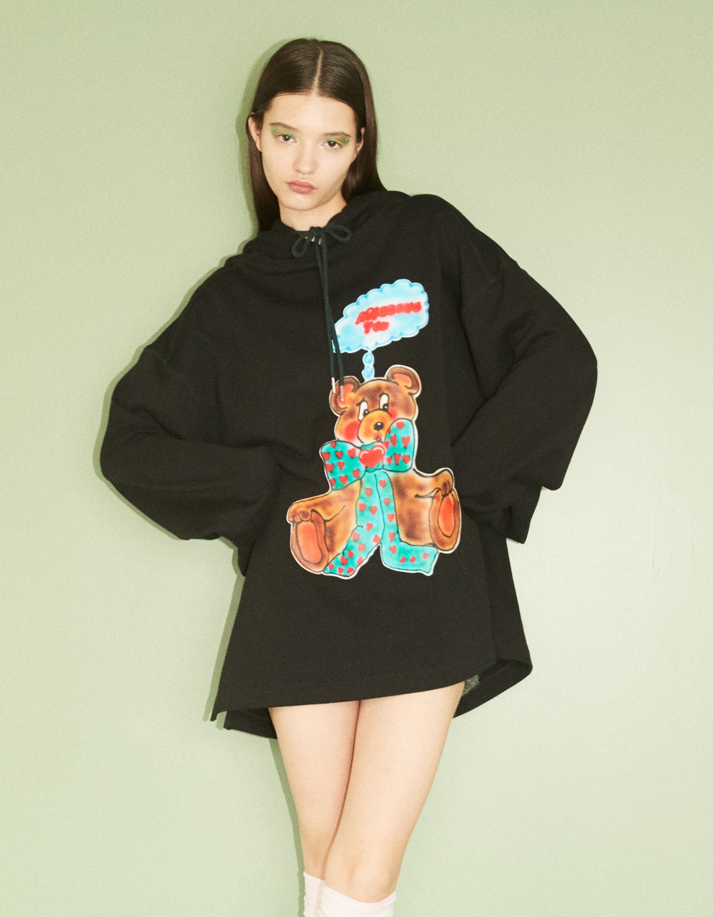 little sunny bite x anna hofmann Bear hoodie-