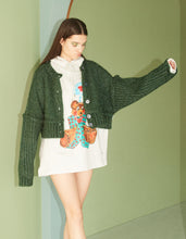 画像をギャラリービューアに読み込む, Glitter cardigan / GREEN